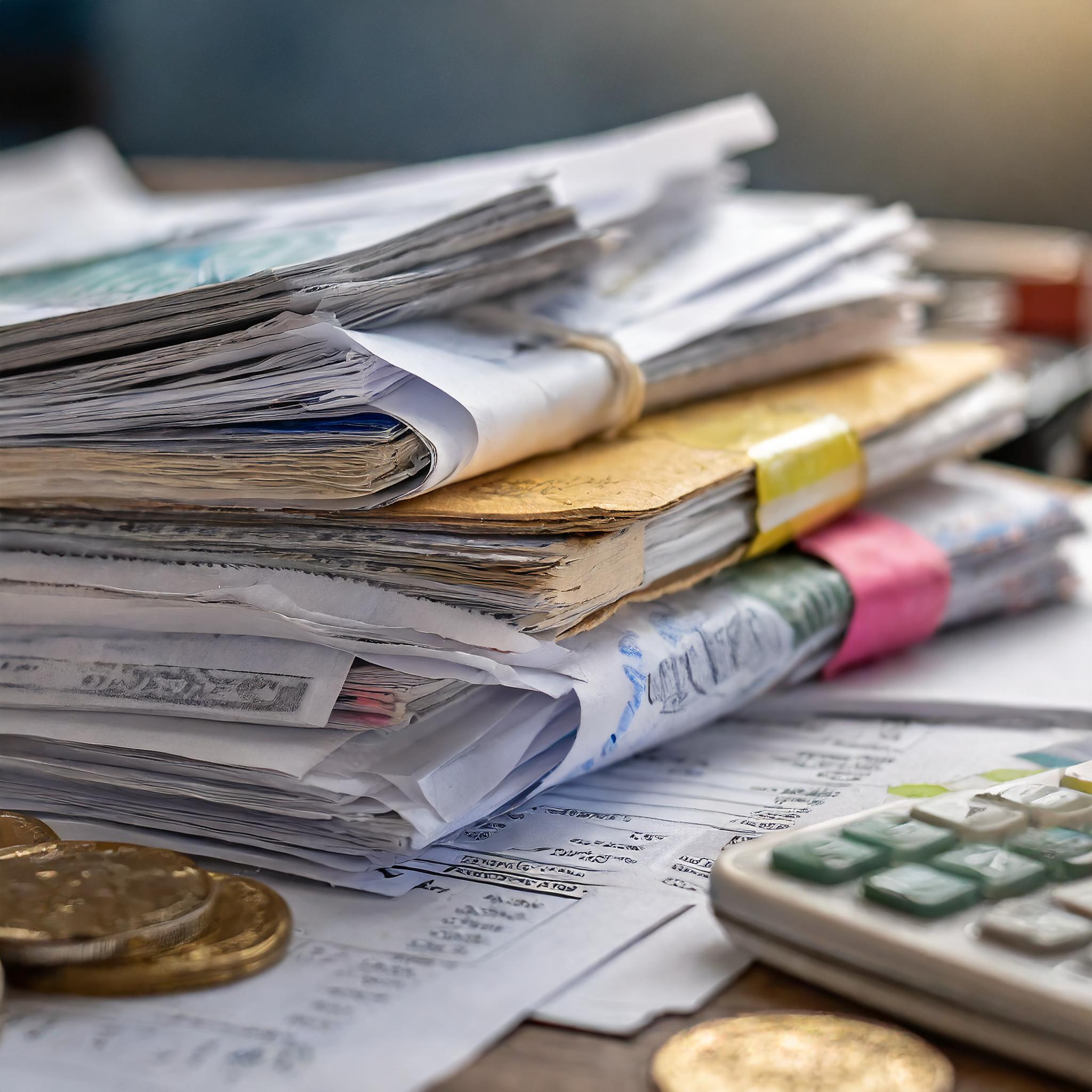 Steuerdokumente und Finanzunterlagen